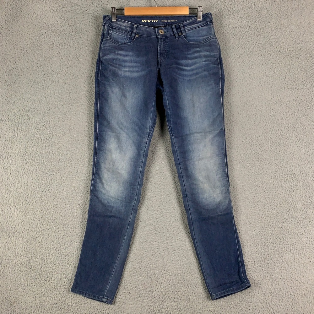 Revit Motorcycle Jeans Women's Size 29 Blue Slim Cordura Denim Ladies No Padding